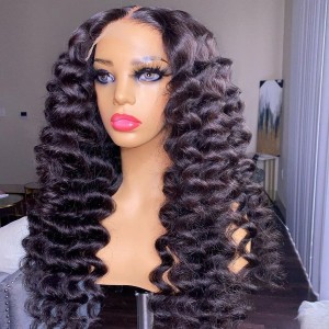  Eva Undetectable HD Lace Glueless 5x5  Lace Front Wig Loose Deep Wave Hair Pre Plucked Hairline Bleached Knots【W585】