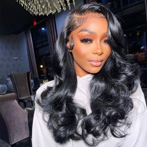Eva Pre Plucked Raw Cambodian Body Wave 13x6 Lace Front Wigs WIth Swiss Lace【W328】