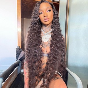 Tried our Luxury Deep Sassy Wave?13x6 Lace Front Wigs Pre Plucked Hairline Swiss Lace. Make Your Look Complete This Autumn! 【W320】