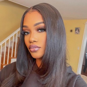 HD Straight Wig Undetectable Invisible HD Frontal Lace Wig | Real HD Lace(Lace Front Human Hair Bob Wig【W588】