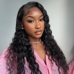 Natural Wave Virgin Human Hair 13x6 Lace Front Wigs Pre Plucked Hailine And Bleached Knotes Eva【W551】