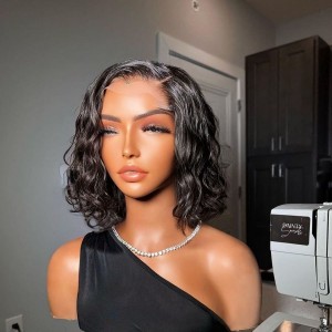 Eva Hair Undetectable HD Lace Wig 5*5 HD lace Wig Water Wave Bob Wig【W590】