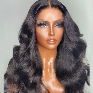 5x5 HD Lace Front Wig Wave Virgin Human Hairs Pre Plucked Hailine And Bleached Knotes Eva【W569】