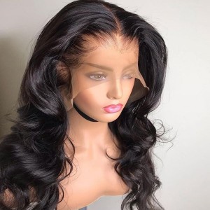 Eva Pre Plucked Raw Cambodian Body Wave 13x6 Lace Front Wigs WIth Transparent Swiss Lace【W318】